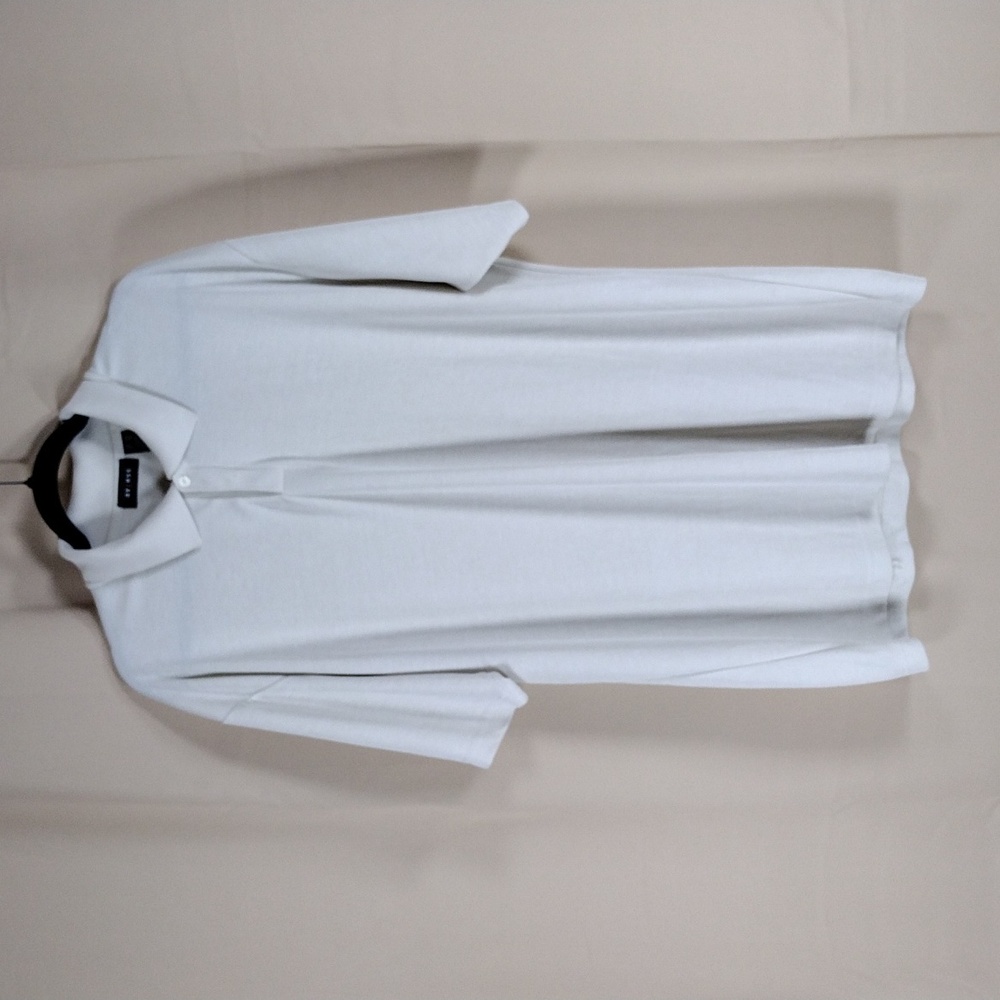 Axcess White Short Sleeve Lightweight Stretchy Casual Comfy Polo Shirt